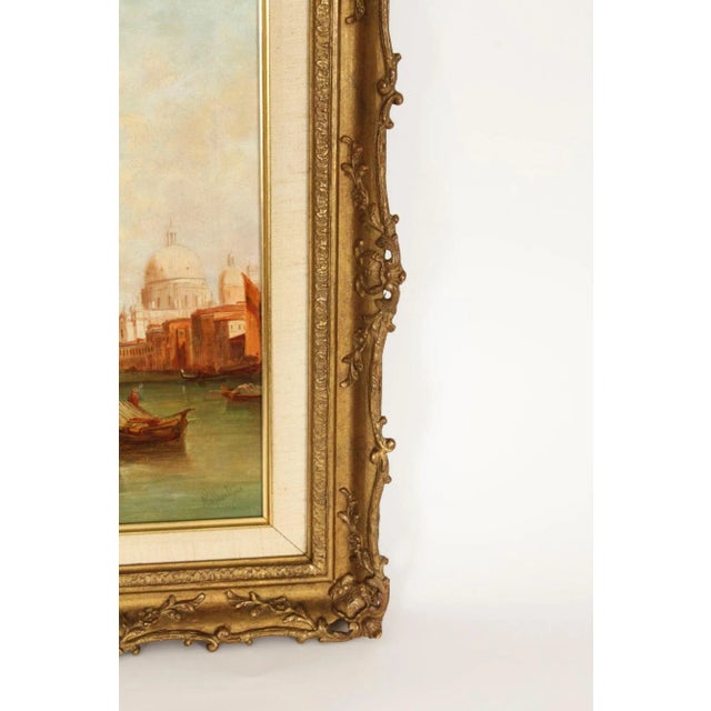 Alfred Pollentine, Grand Canal Venice, 19th Century, Oil on Canvas, Framed For Sale - Image 8 of 14