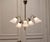 Silver Vintage Swedish Brass Chandelier by Harald Notini for Bohlmarks, 1950s For Sale - Image 8 of 8