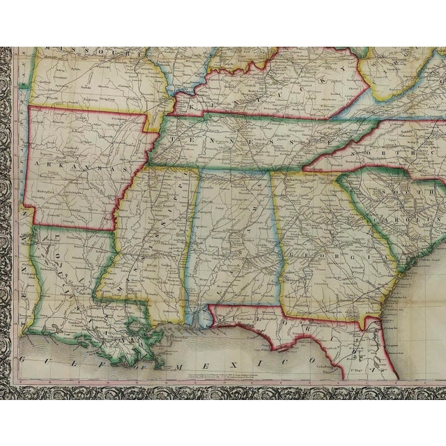 Mid 19th Century 1866 Ensign & Bridgman's Rail Road Map of the United States, Showing Depots & Stations For Sale - Image 5 of 6