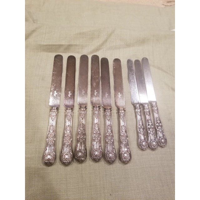Nine Antique Tiffany Sterling Knives For Sale - Image 9 of 12