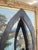 Brutalist Possibly Welded Steel Abstract Sculpture Candle Holder on Likely White Marble Base, 1960s Modernist Art Object. For Sale In Seattle - Image 6 of 8