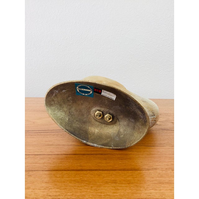 Brass Vintage 1980s Mottahedeh Brass Nautilus Shell Vessel For Sale - Image 8 of 8