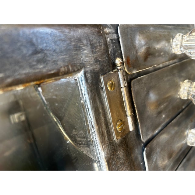 Industrial Antique Metal Kitchen/Industrial Cabinet For Sale - Image 3 of 3