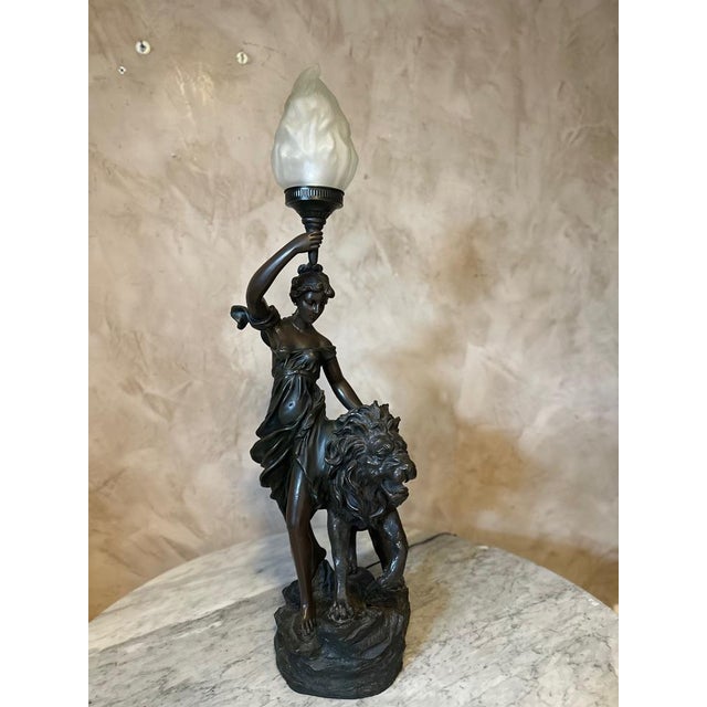 Regulated Torchiere Table Lamp For Sale - Image 11 of 17