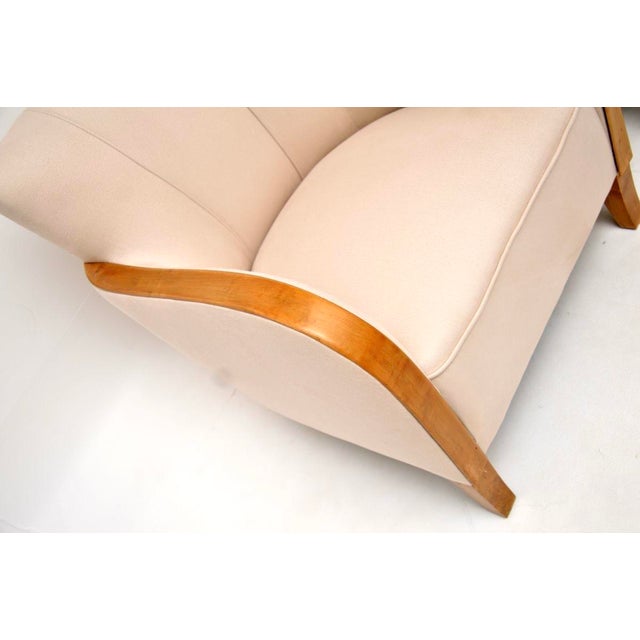 Art Deco Swedish Chairs in Satin Birch, 1930s, Set of 2 For Sale - Image 6 of 10
