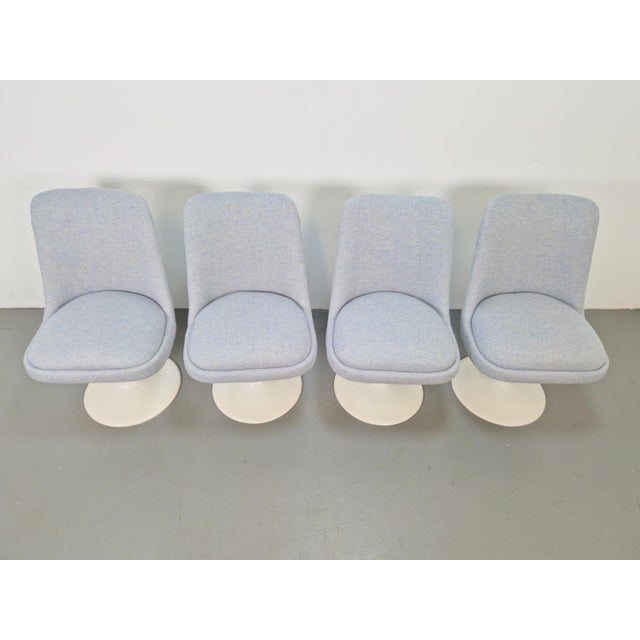 Vintage Tulip Dining Chairs and Table in the style of Eero Saarinen, 1970s, Set of 5 For Sale - Image 13 of 17