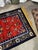 Art Deco Vintage 1950s Chinese Art Deco Silk Rug, Red Field Floral Medallion, 4'2" X 7'1" (128cm X 216cm) For Sale - Image 3 of 5