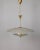 Vintage 40s chandelier in decorated crystal and brass Italian design Up to 250V (Europe/UK Standard).The wiring of this...