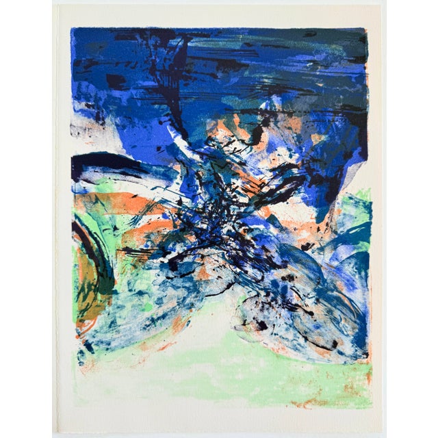 Zao Wou-Ki, Hommage à San Lazzaro, 1975, Lithograph For Sale - Image 6 of 9