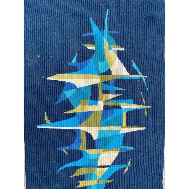 Modern French Tapestry with Gilles Duvert, 1970s For Sale - Image 4 of 13