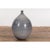 Ceramic Prem Collection Hand Crafted Artisan Vase with Narrow Mouth and Blue Grey Glaze For Sale - Image 7 of 12