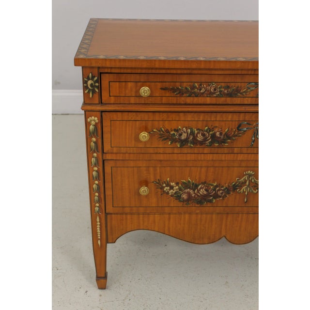 2010s Maitland Smith Adams Paint Decorated Satinwood Chest For Sale - Image 5 of 13
