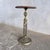 Metal Hand-Carved Wooden and Brass Plant Stand For Sale - Image 7 of 9