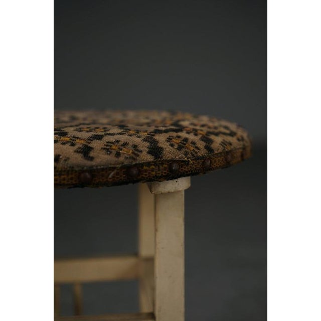 Beige Secessionist Stool, Austria, 1910s For Sale - Image 8 of 13