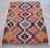 Handmade Turkish Kilim Rug Diamond Pattern Area Rug - 3'7" X 4'10" For Sale - Image 9 of 13