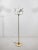 Beautiful rare five globe opal glass floor lamp in brass designed by Vereinigte Werkstätten München, Germany, 1970s. In...