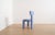 Segment Highback Dining Chair in Blue Hydrangea Velvet For Sale - Image 4 of 8