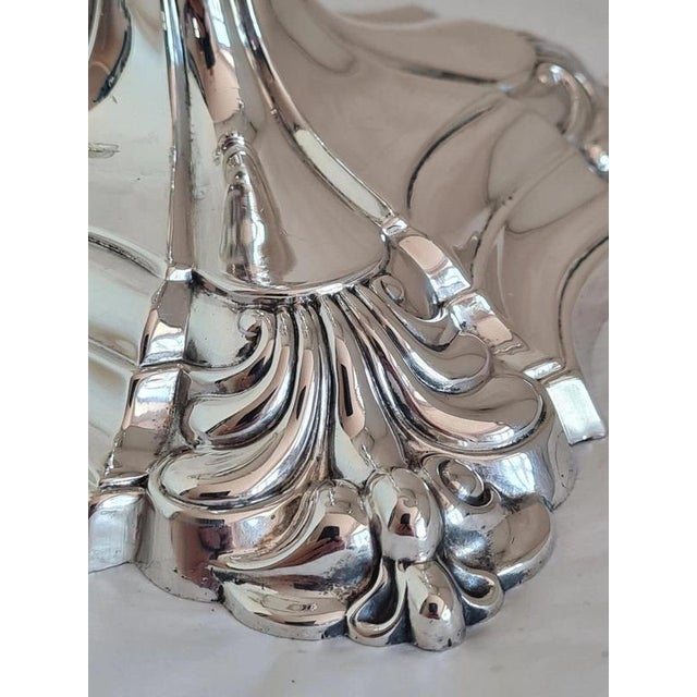 Antique Edwardian Sterling Silver Candelabra by Thomas A. Scott, Sheffield, 1902 For Sale - Image 6 of 13