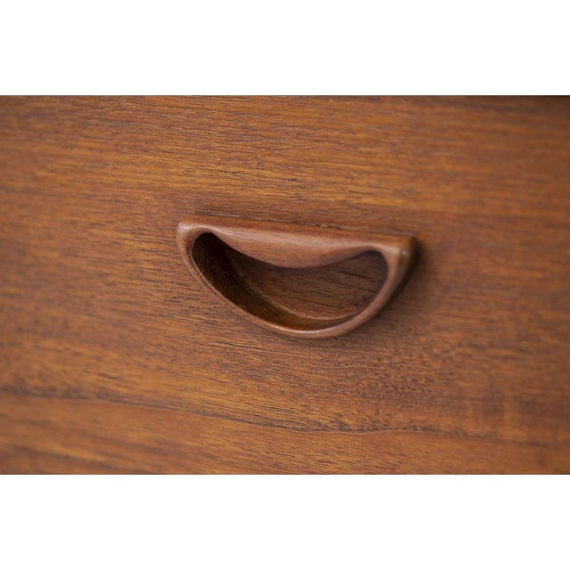 Vintage Danish Teak Secretaire by Hvidt and Mølgaard-Nielsen for Søborg Møbelfabrik, 1960s For Sale - Image 12 of 16