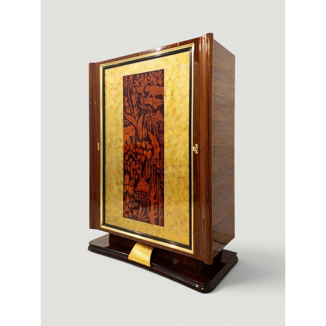 Mid-Century Italian Revolving Cabinet Bar by Vittorio Dassi, 1950s For Sale - Image 9 of 18