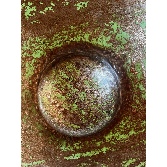 Metal Large Antique Bronze Gong For Sale - Image 7 of 9