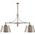 Sloane Double Shop Pendant in Antique Nickel with Antique Nickel Shades Designer: Chapman & Myers Min. Custom Height: 39"...