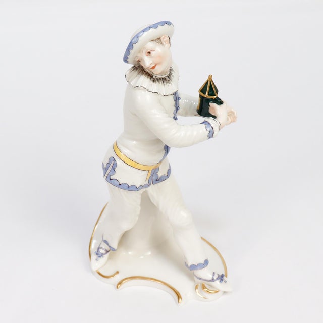 Nymphenburg Porcelain Commedia Dell'Arte Figure of Pierrot For Sale In Philadelphia - Image 6 of 12