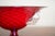 Mid-Century Modern Vintage Ruby Red Murano Art Glass Footed Compote With Applied Grapes For Sale - Image 3 of 11