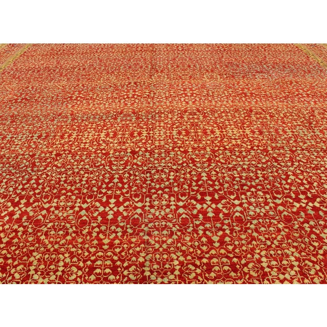 Late 20th Century Vintage Mamluk Rug With All-Over Ottoman Design by Keivan Woven Arts 8'11 X 11'9 For Sale - Image 5 of 12