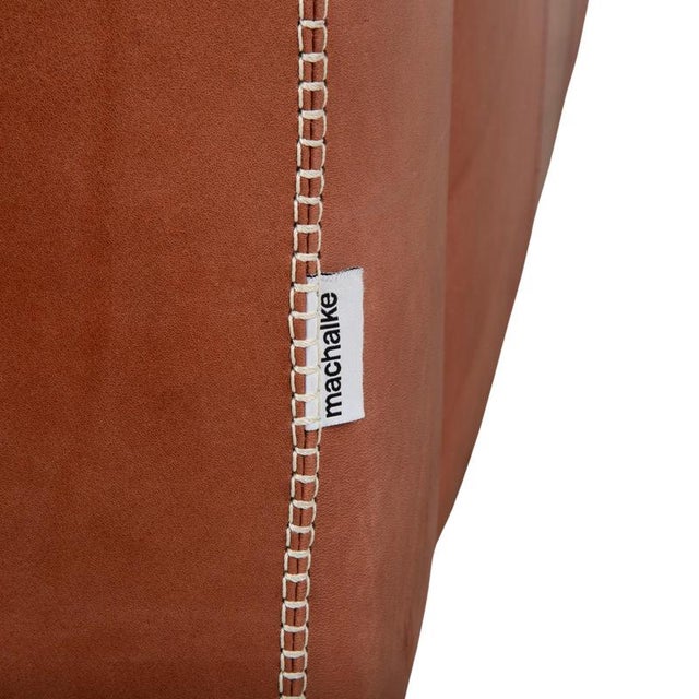 Three-Seater Leather Brown Couch from Machalke Valentino For Sale - Image 15 of 18