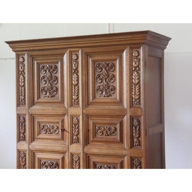 Vintage Danish Brutalist Cabinet in Oak, 1890s For Sale - Image 14 of 18