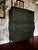 Century Furniture 1960s Century French Provincial Bombé Highboy — Hand Finished Forest Green, Bronze, Skull & Rose Damask Interior For Sale - Image 4 of 8