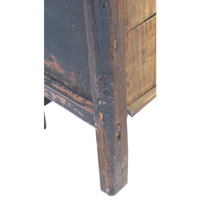3 Door Black Farmer's Sideboard For Sale In Greensboro - Image 6 of 14