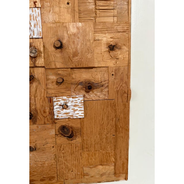 Brown Gordon Powell, Painted Wood Assemblage Abstract Art Sculpture Painting Gordon Powell Modernist For Sale - Image 8 of 18