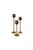 Three elegant brass candlesticks, designed by Pierre Forssell for Skultuna. Narrow stems carry rounded candle holders with...