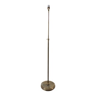 Antiqued Brass Floor Lamp For Sale