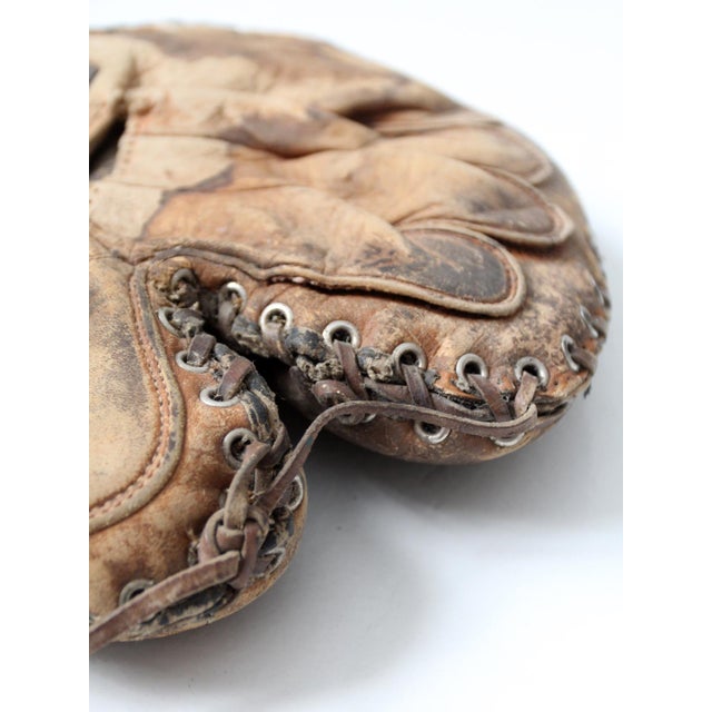Vintage Baseball Catchers Gear Collection C. 1930s-1950s For Sale - Image 10 of 18