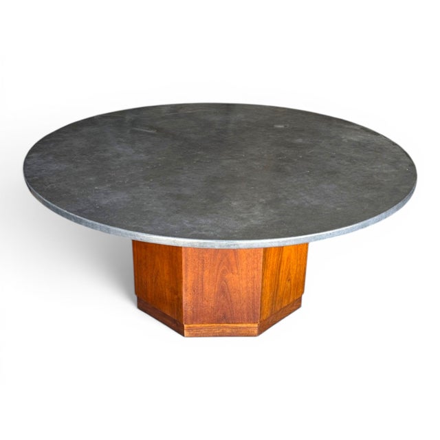 Mid-Century Modern 1970s Danish Modern Walnut & Marble Coffee Table, Made in Denmark For Sale - Image 3 of 5