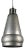 Vintage Nickel Industrial Hammered Pendant Light For Sale