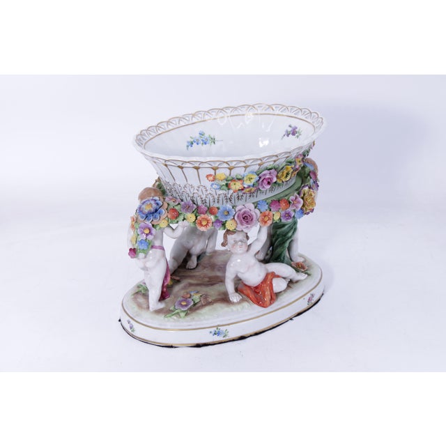 Traditional Early 20th Century Von Schierholz German 2 Piece Centerpiece Bowl For Sale - Image 3 of 18
