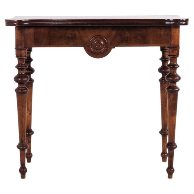 Games Table in Polished Mahogany with Brass Mounts, 1860s For Sale - Image 11 of 11