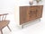 White Lacquer & Walnut 3 Drawer Two Compartments Credenza Mid Century MINT For Sale - Image 11 of 11