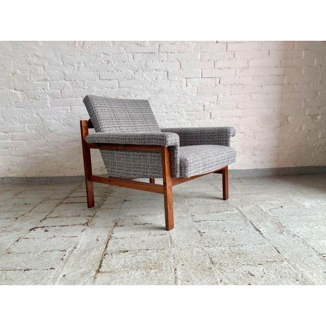 Vintage Italian Nordic Style Chair, 1960s, in Restored conditions. Designed 1960 to 1969