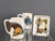 White Vintage Italian Ceramic Cups and Tray, Italy, 1950s, Set of 3 For Sale - Image 8 of 8