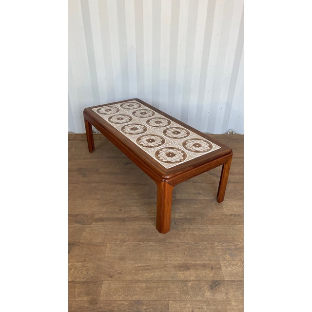 Wood Mid-Century Teak Coffee Table with Ceramic Tile Top from G Plan, 1960s For Sale - Image 7 of 10
