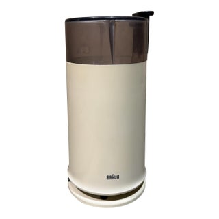 White Braun Ksm2 Coffee Grinder Reinhold Weiss Post-Modern Design For Sale
