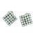 Silver 1990s Pair of Italian 18k White Gold 5 Carat Diamond Pavé Cluster Earrings For Sale - Image 8 of 18