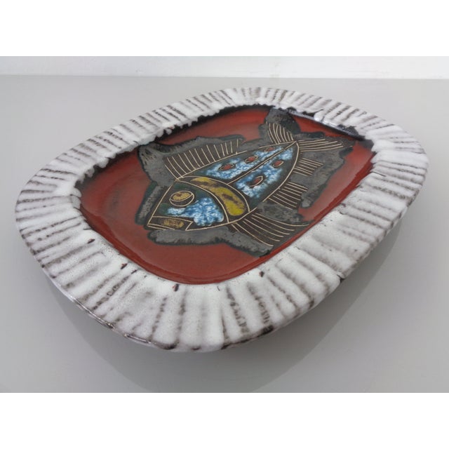 Glazed Lava Ceramic Bowl or Wall Art from Scheurich, Germany, 1960s For Sale - Image 9 of 16