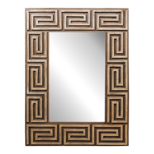 Greek Key Artisan-Made Mirror, 5+ Ft Tall