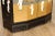 Chinoiserie Decorated Black and Gold Lacquer Glass Top Console Cabinet For Sale In Philadelphia - Image 6 of 12